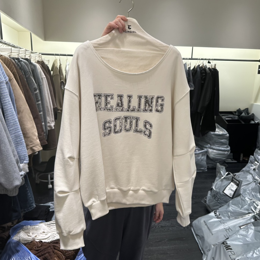 TOMGIRL韓國直郵㊣女士新品職業時尚25秋冬熱賣人氣推薦衛衣TOMGIRL衛衣圖色1