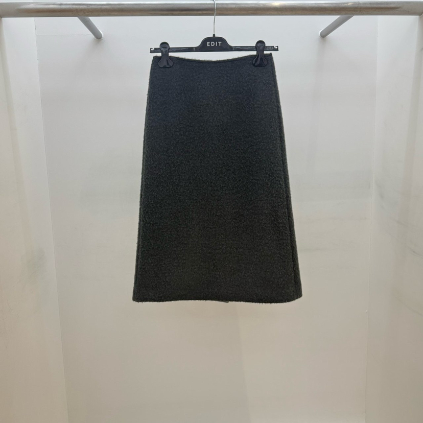EDIT東大門㊣直郵女裝新品熱賣時尚休閑25秋冬職業人氣長裙EDIT長裙圖色2墨色