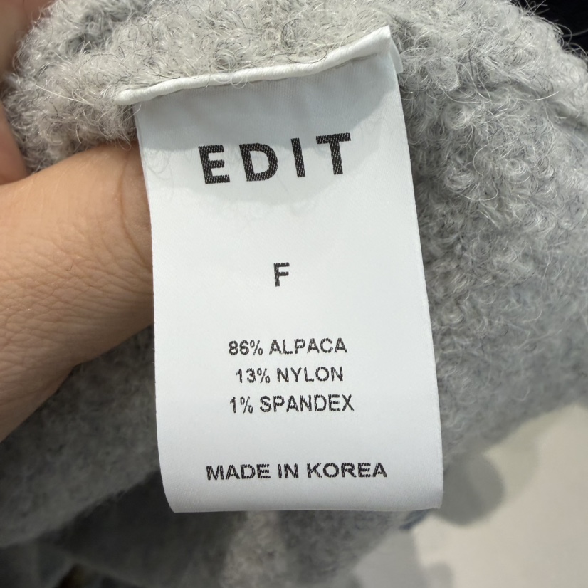 EDIT東大門㊣實拍女裝新款人氣25秋冬休閑推薦熱賣職業針織衫EDIT針織衫