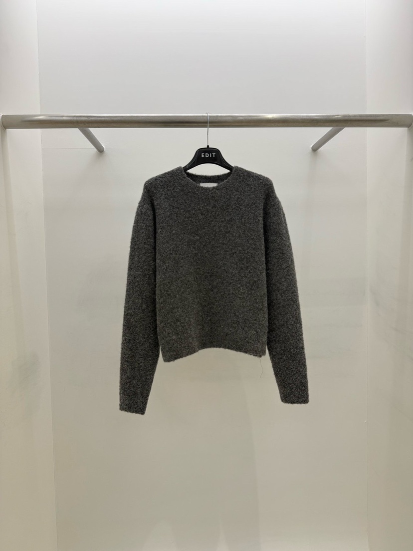 EDIT東大門㊣實拍女裝新款人氣25秋冬休閑推薦熱賣職業針織衫EDIT針織衫圖色4墨色