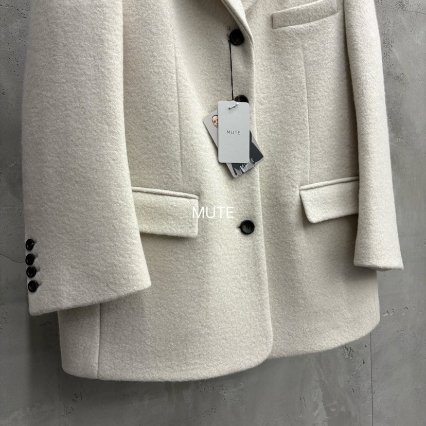 MUTE-P東大門㊣代購女裝新款熱賣人氣推薦25秋冬休閑短款大衣MUTE短款大衣