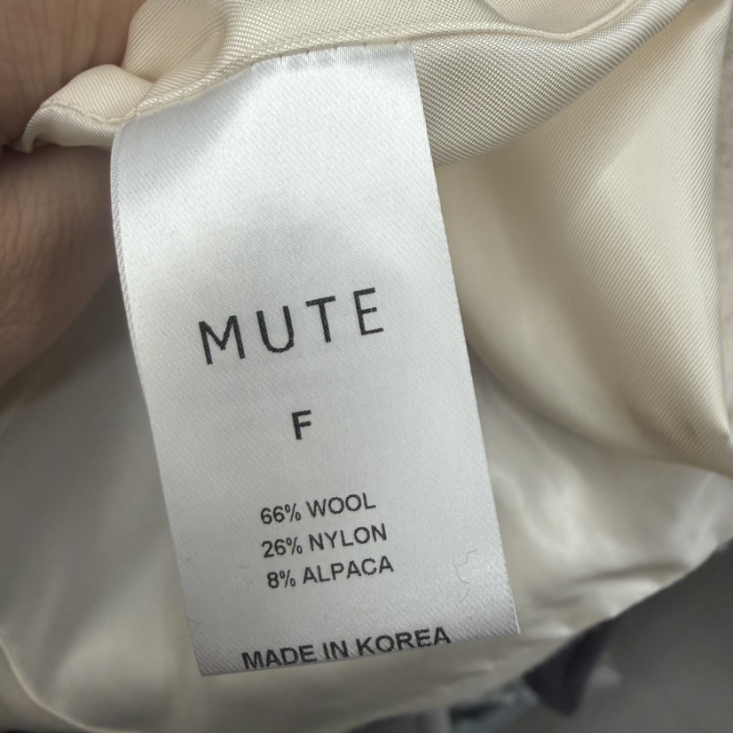 MUTE-P東大門㊣代購女裝新款熱賣人氣推薦25秋冬休閑短款大衣MUTE短款大衣