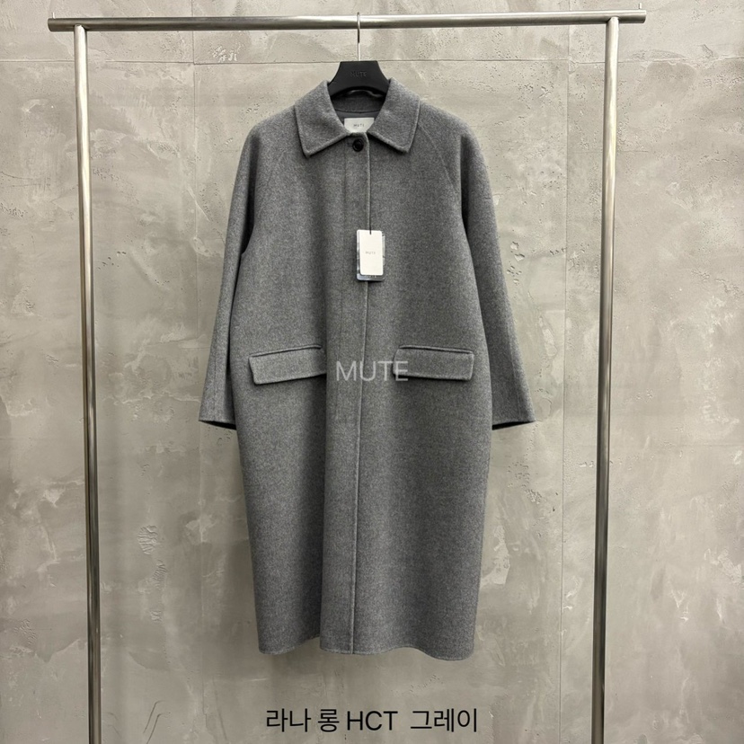 MUTE-P東大門㊣代購女士新品人氣推薦職業休閑熱賣中長款大衣MUTE中長款大衣圖色2