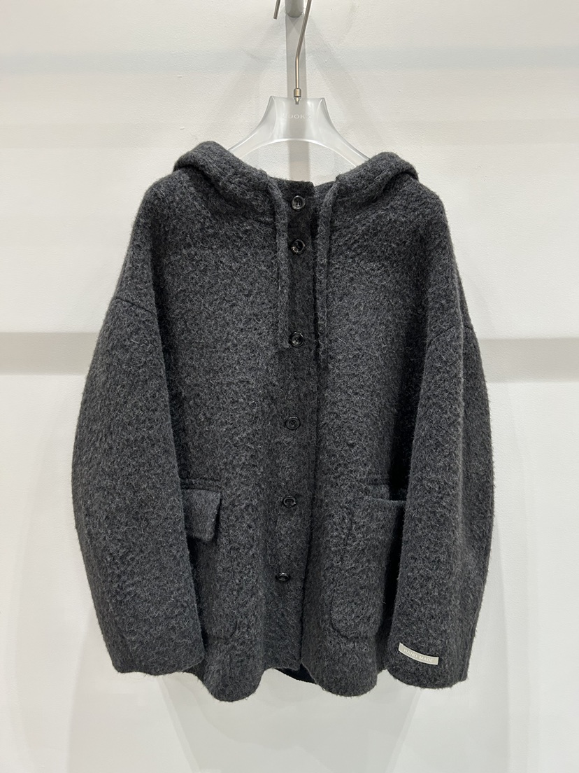 LOOKK韓國直郵㊣女士新品職業時尚熱賣25秋冬休閑夾克手工編織LOOKK夾克圖色3