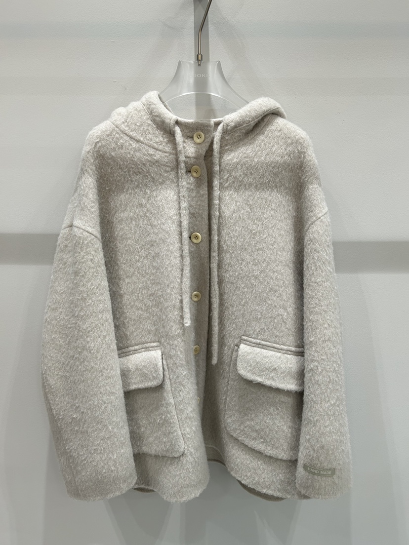 LOOKK韓國直郵㊣女士新品職業時尚熱賣25秋冬休閑夾克手工編織LOOKK夾克圖色4