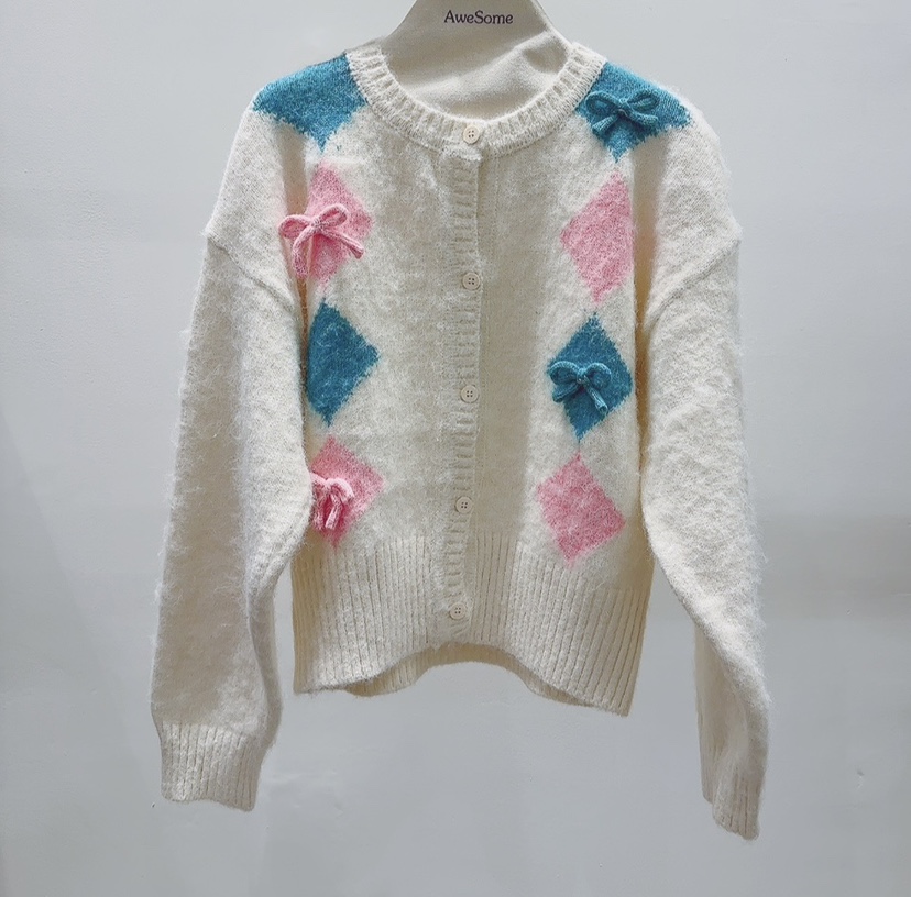 AWESOME-P韓國代購㊣女士新款熱賣時尚推薦職業休閑針織衫AWESOME-P針織衫圖色1