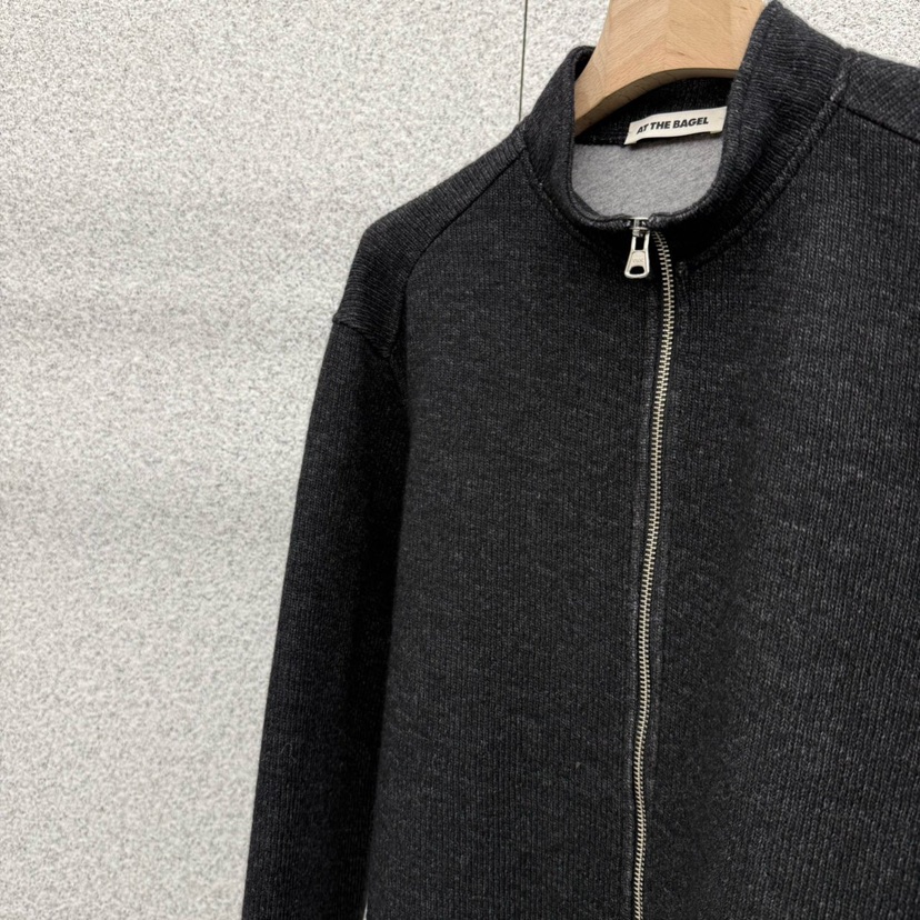 AT THE BAGEL東大門㊣代購女裝新品25秋冬人氣針織衫拉鏈AT THE BAGEL針織衫
