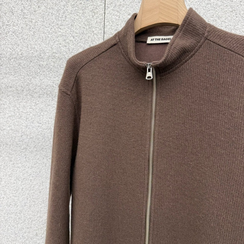 AT THE BAGEL東大門㊣代購女裝新品25秋冬人氣針織衫拉鏈AT THE BAGEL針織衫