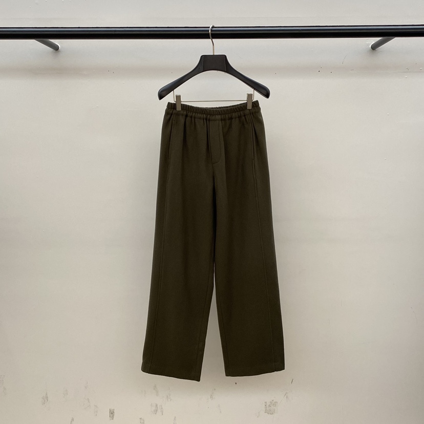 ID東大門㊣直郵女士新品人氣熱賣職業推薦時尚25秋冬休閑褲羊毛ID休閑褲圖色1墨綠