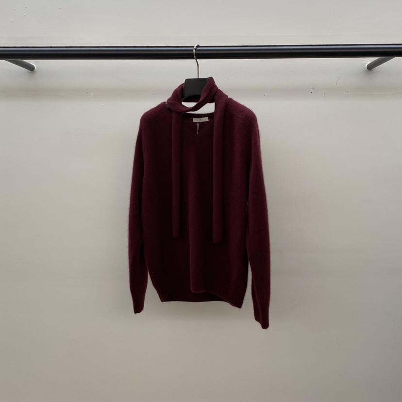 ID東大門㊣直郵女士新款休閑推薦時尚職業熱賣針織衫浣熊圍巾ID針織衫圖色4