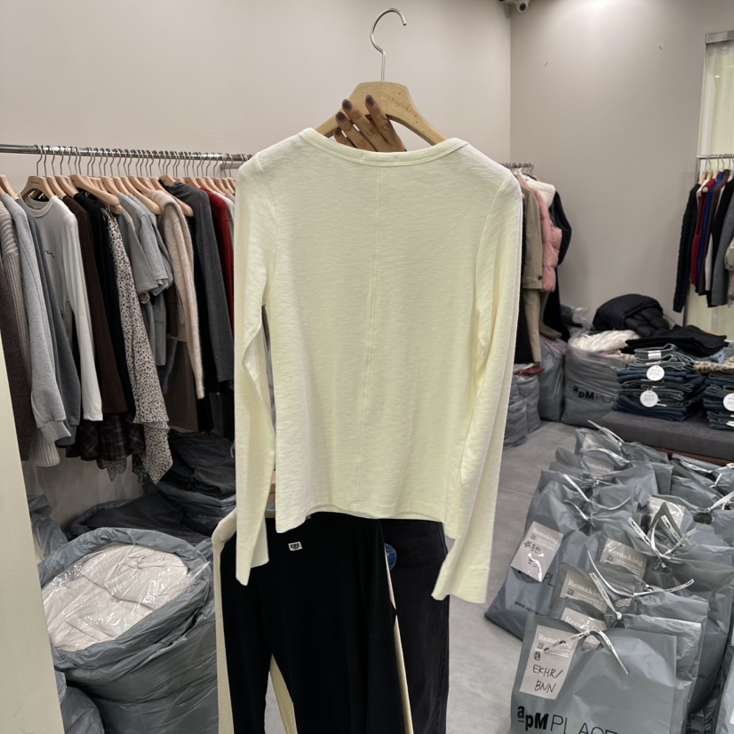 URBANSTORY/REMAKING韓國代購㊣女士新款25秋冬推薦長袖T恤Remaking/URBANSTORY長袖T恤