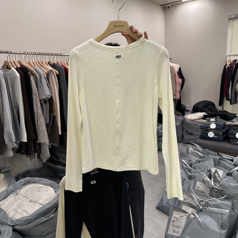 URBANSTORY/REMAKING韓國代購㊣女士新款25秋冬推薦長袖T恤Remaking/URBANSTORY長袖T恤圖色1