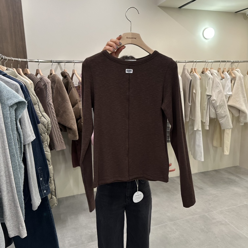 URBANSTORY/REMAKING韓國代購㊣女士新款25秋冬推薦長袖T恤Remaking/URBANSTORY長袖T恤圖色3