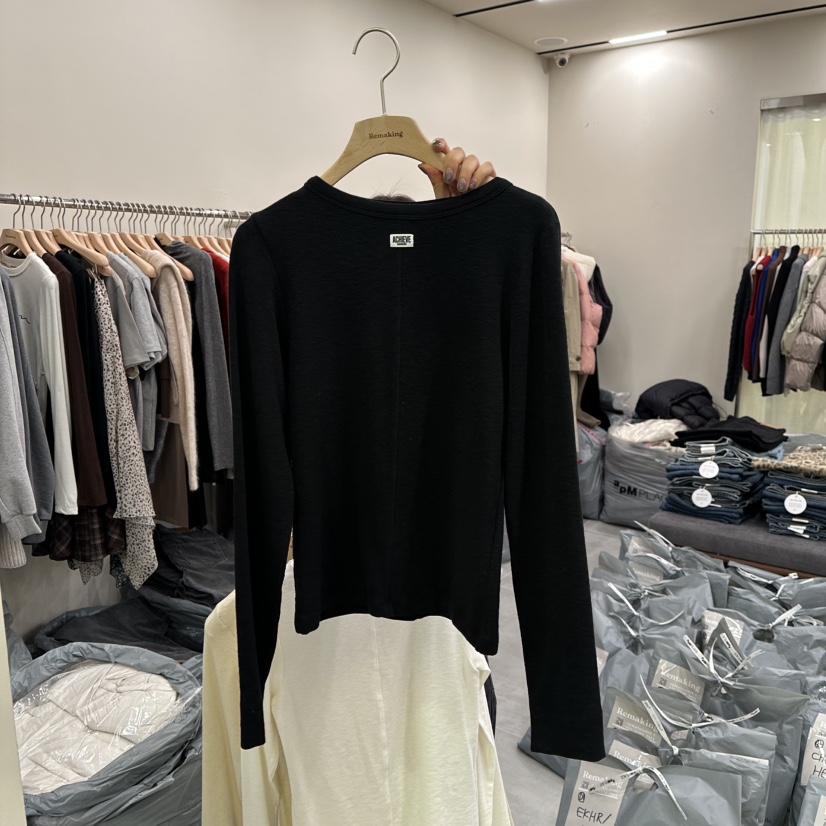 URBANSTORY/REMAKING韓國代購㊣女士新款25秋冬推薦長袖T恤Remaking/URBANSTORY長袖T恤圖色4