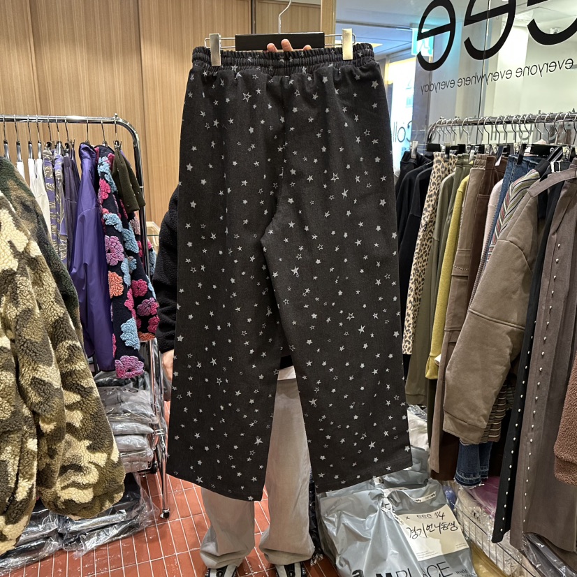 E/E/E韓國代購㊣女士新品職業時尚25秋冬熱賣休閑推薦休閑褲E/E/E休閑褲