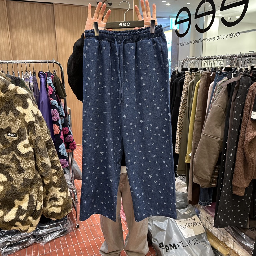 E/E/E韓國代購㊣女士新品職業時尚25秋冬熱賣休閑推薦休閑褲E/E/E休閑褲圖色1