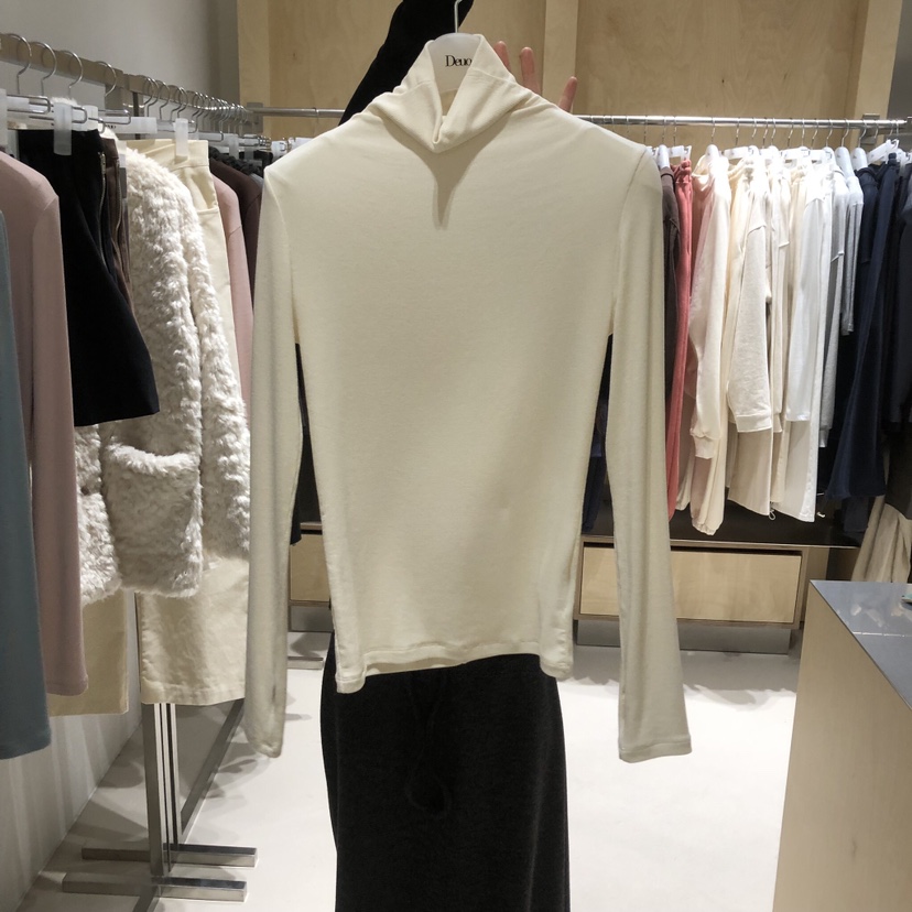 DEUO韓國直郵㊣女士新款職業熱賣25秋冬時尚人氣推薦長袖T恤DEUO長袖T恤圖色2