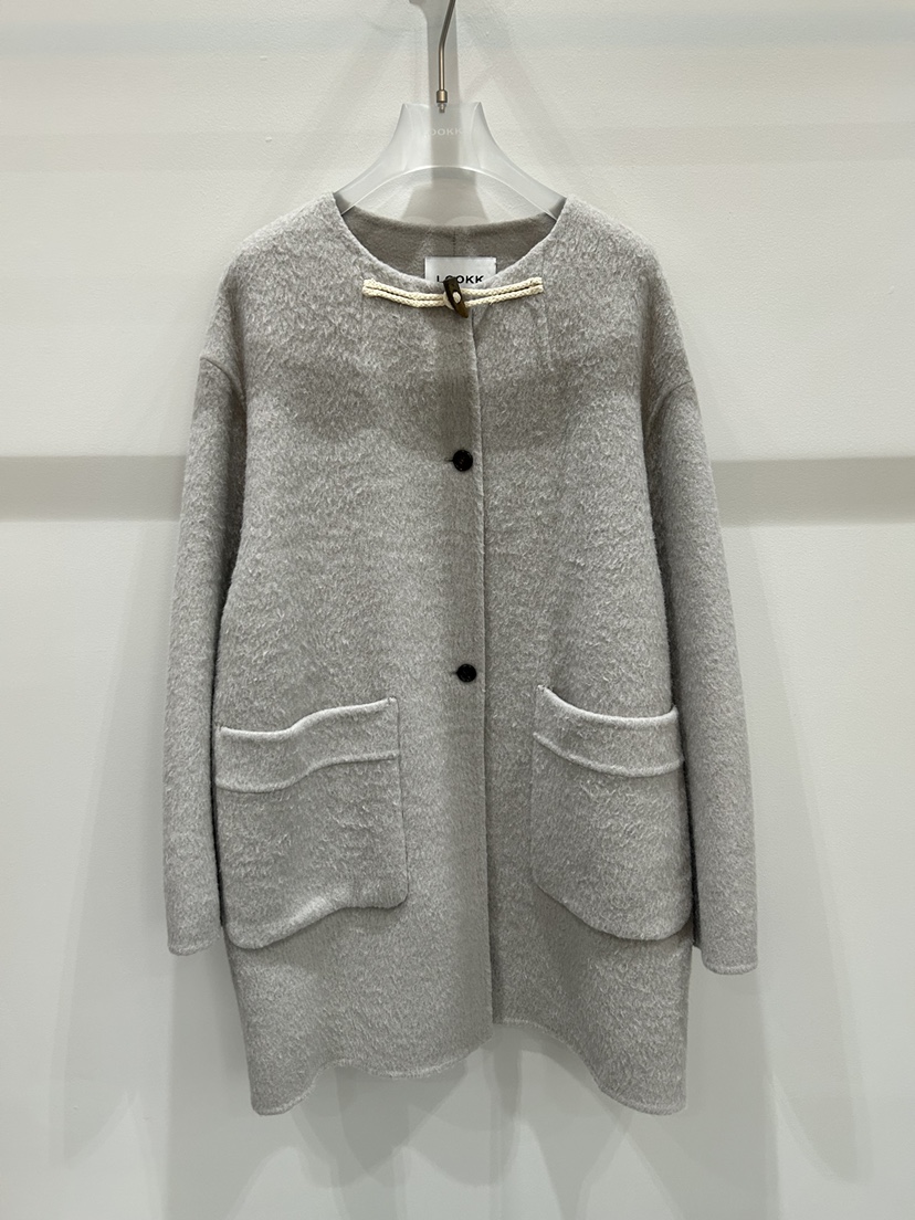 LOOKK東大門㊣直郵女裝新品人氣職業熱賣休閑推薦時尚短款大衣LOOKK短款大衣圖色3