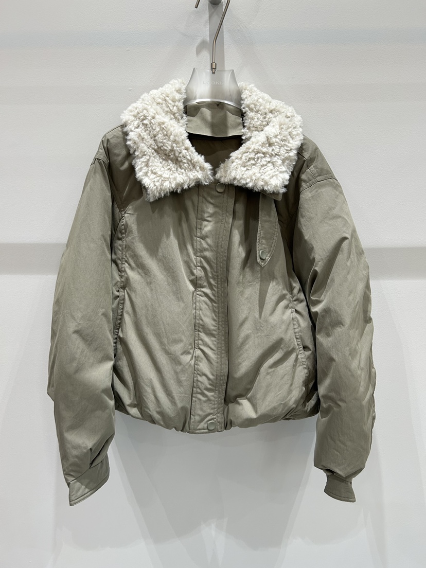 LOOKK韓國代購㊣女士新款休閑25秋冬人氣職業短款羽絨服鴨絨LOOKK短款羽絨服圖色1