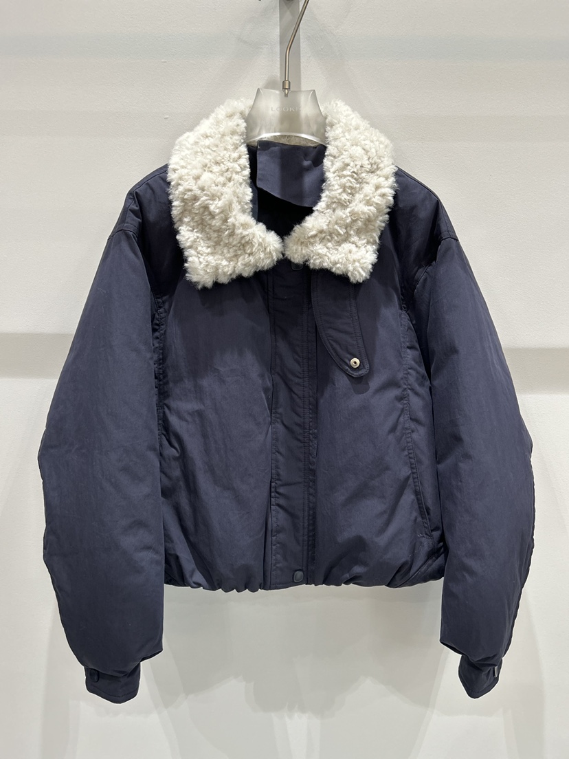 LOOKK韓國代購㊣女士新款休閑25秋冬人氣職業短款羽絨服鴨絨LOOKK短款羽絨服圖色2