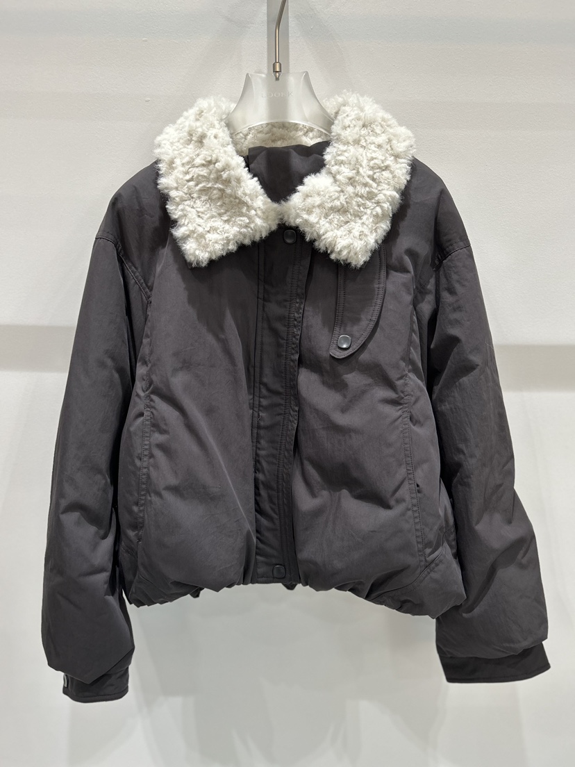 LOOKK韓國代購㊣女士新款休閑25秋冬人氣職業短款羽絨服鴨絨LOOKK短款羽絨服圖色3