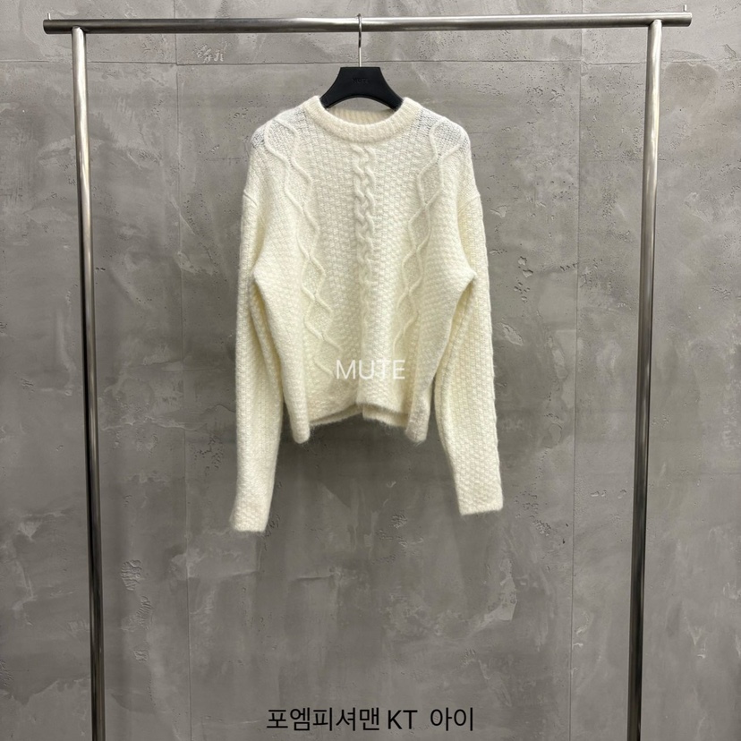 MUTE-P東大門㊣直郵女裝新品推薦熱賣人氣25秋冬休閑針織衫MUTE針織衫圖色1