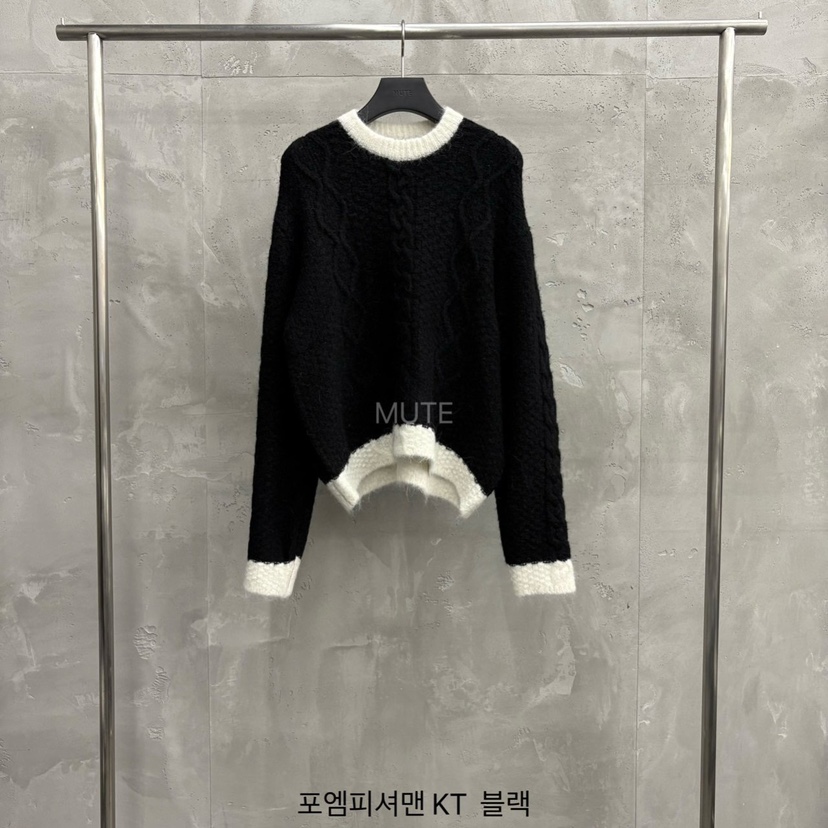 MUTE-P東大門㊣直郵女裝新品推薦熱賣人氣25秋冬休閑針織衫MUTE針織衫圖色3