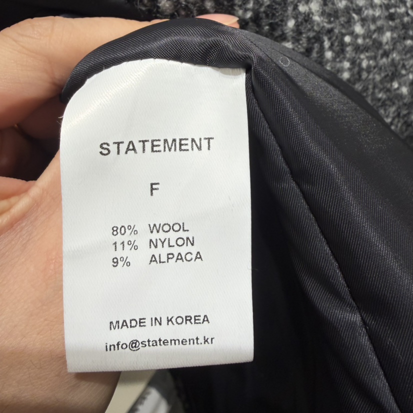 STATEMENT韓國代購㊣女士新款職業推薦熱賣人氣25秋冬時尚夾克STATEMENT夾克
