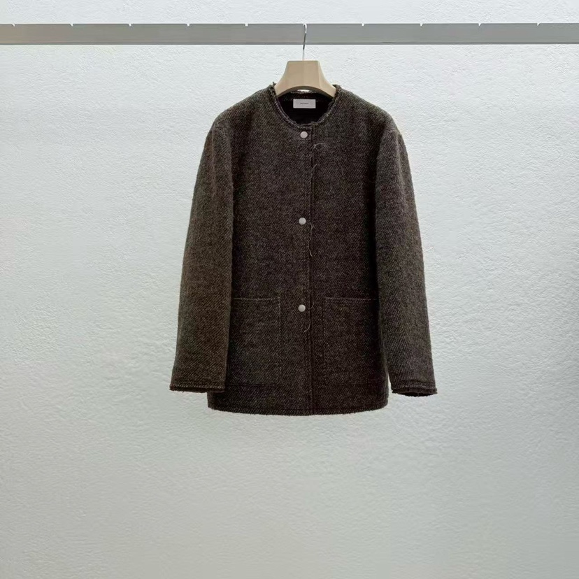 STATEMENT韓國代購㊣女士新款職業推薦熱賣人氣25秋冬時尚夾克STATEMENT夾克圖色1棕色