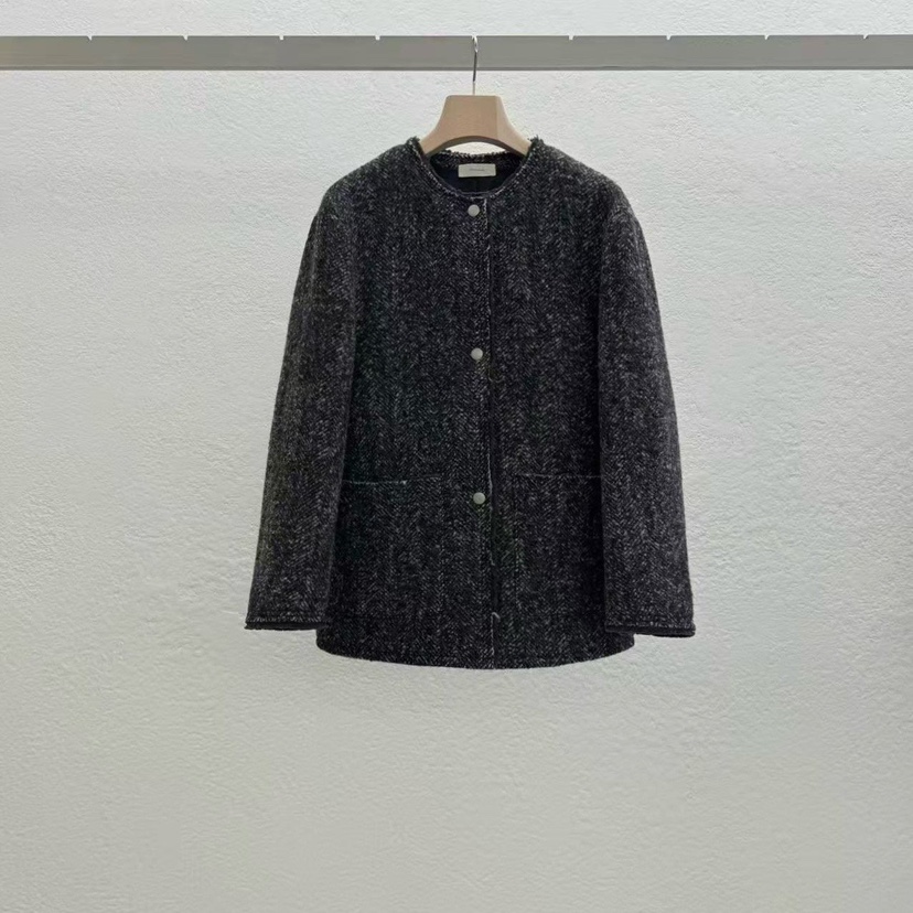 STATEMENT韓國代購㊣女士新款職業推薦熱賣人氣25秋冬時尚夾克STATEMENT夾克圖色2墨色