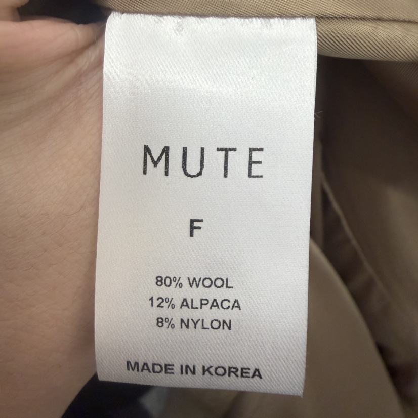 MUTE-P東大門㊣代購女士新款人氣熱賣推薦25秋冬休閑長款風衣MUTE長款風衣