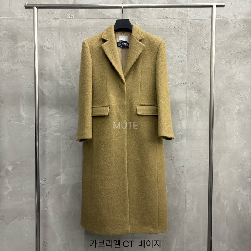 MUTE-P東大門㊣代購女士新款人氣熱賣推薦25秋冬休閑長款風衣MUTE長款風衣圖色1