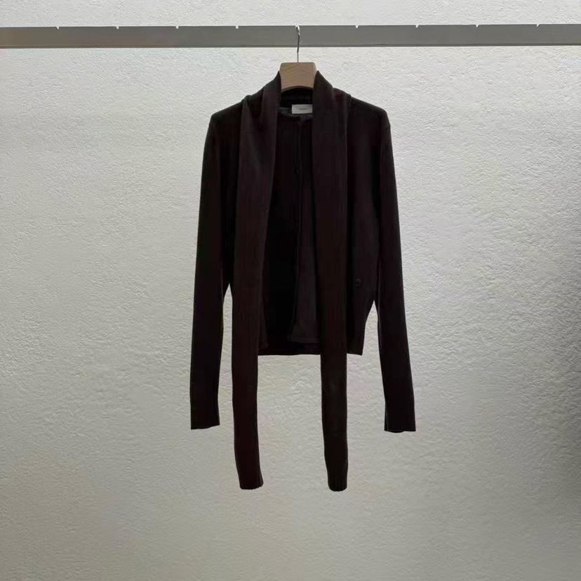 STATEMENT韓國直郵㊣女士新款職業休閑25秋冬時尚針織衫含圍巾STATEMENT針織衫圖色3棕色