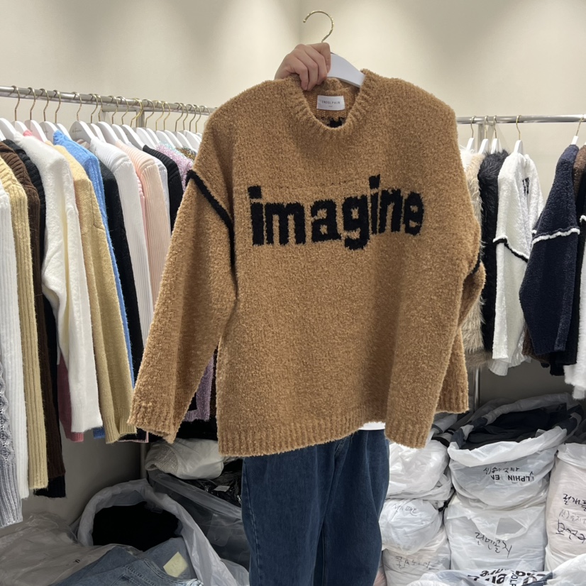 ENDOLPHIN東大門㊣實拍女裝新品熱賣休閑時尚25秋冬職業毛衣ENDOLPHIN毛衣圖色1