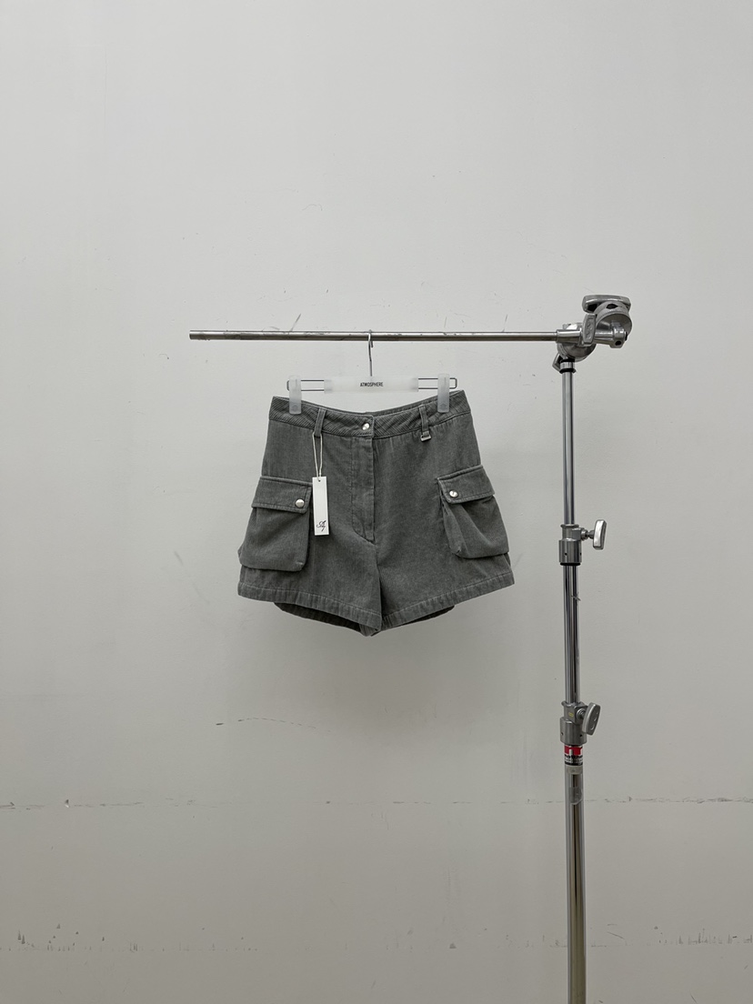 ATMOSPHERE韓國直郵㊣女士新款推薦人氣25秋冬時尚短褲口袋ATMOSPHERE/BLING短褲圖色2