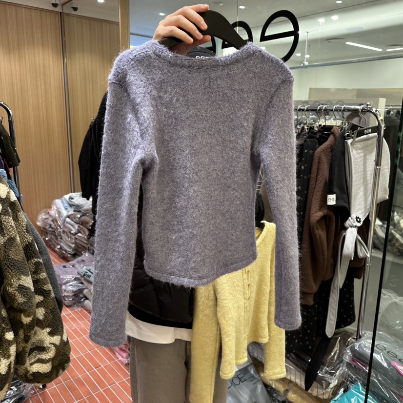 E/E/E東大門㊣直郵女士新品熱賣25秋冬休閑時尚職業針織衫E/E/E針織衫