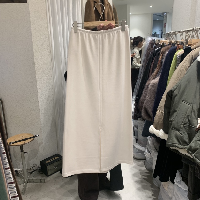 SSEMIENNE韓國代購㊣女士新款休閑時尚25秋冬人氣半身裙中短裙SSENIQUE半身裙/中短裙