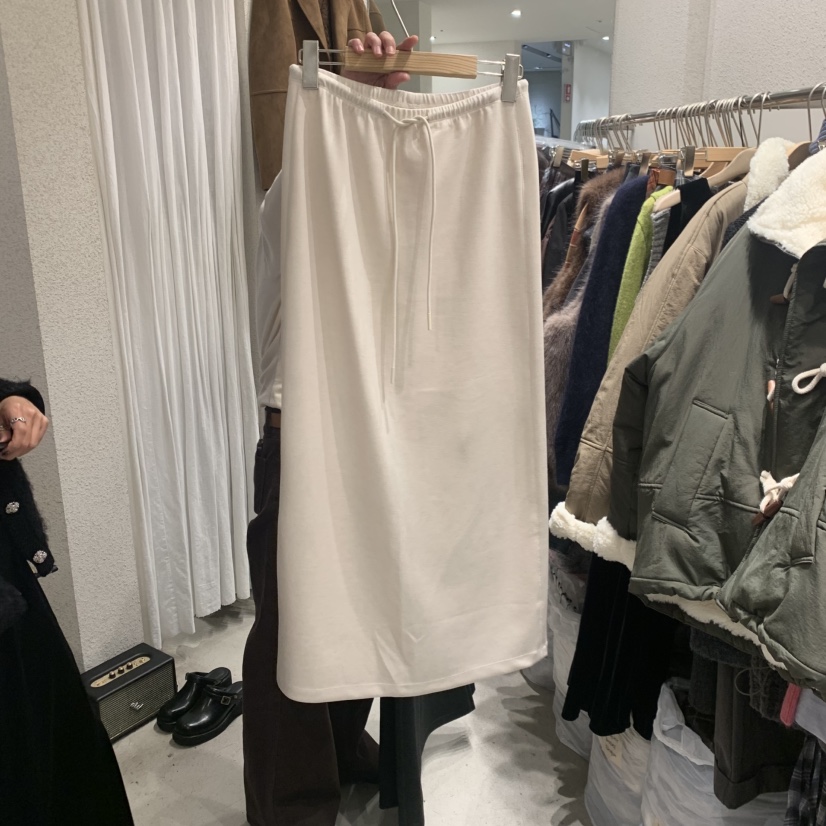 SSEMIENNE韓國代購㊣女士新款休閑時尚25秋冬人氣半身裙中短裙SSENIQUE半身裙/中短裙圖色1