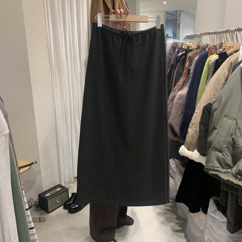 SSEMIENNE韓國代購㊣女士新款休閑時尚25秋冬人氣半身裙中短裙SSENIQUE半身裙/中短裙圖色2