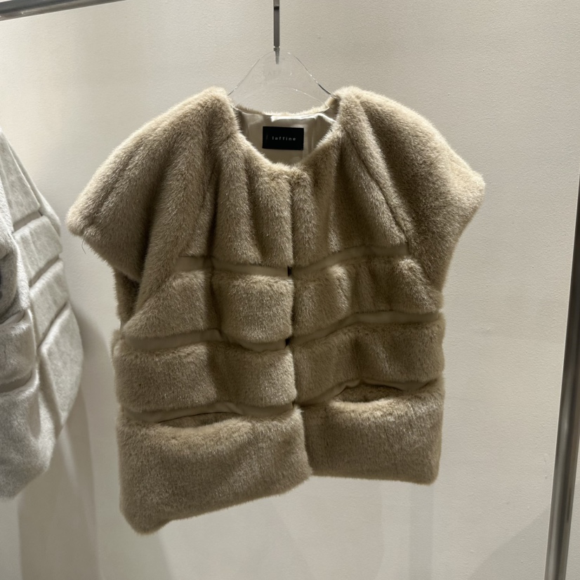 LAFFINE-P東大門㊣實拍女士新款時尚推薦人氣職業夾克貂皮LAFFINE-P夾克圖色1棕色
