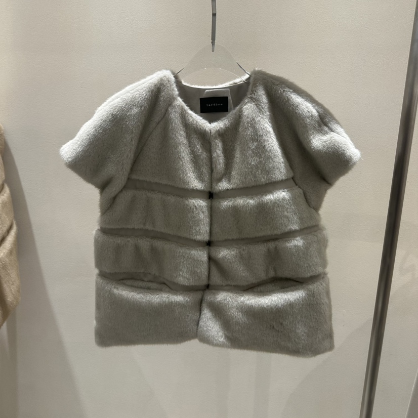 LAFFINE-P東大門㊣實拍女士新款時尚推薦人氣職業夾克貂皮LAFFINE-P夾克圖色2灰色