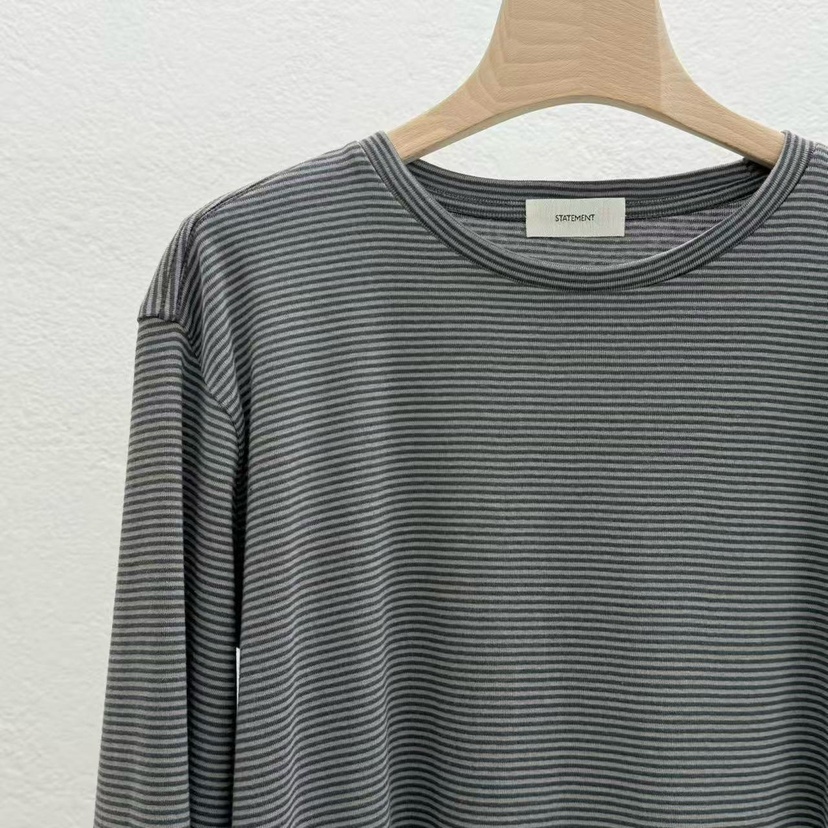 STATEMENT韓國直郵㊣女士新款休閑職業時尚熱賣人氣長袖T恤STATEMENT長袖T恤