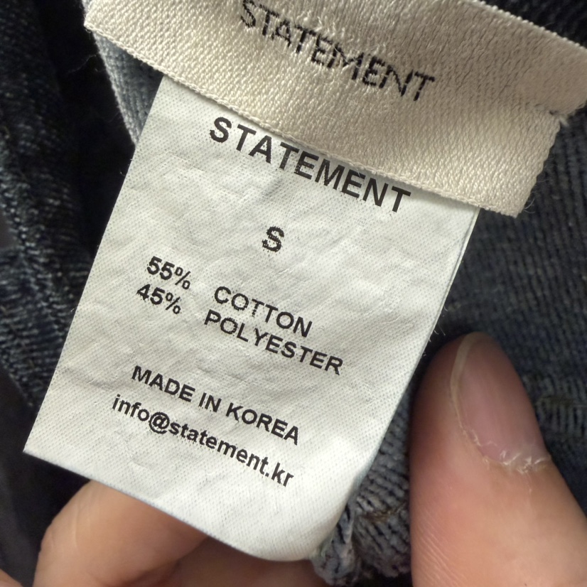 STATEMENT韓國直郵㊣女裝新款人氣休閑熱賣時尚職業推薦牛仔褲STATEMENT牛仔褲