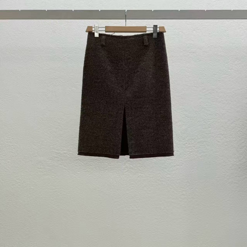 STATEMENT東大門㊣實拍女裝新品休閑時尚人氣職業半身裙中短裙STATEMENT半身裙/中短裙圖色1棕色