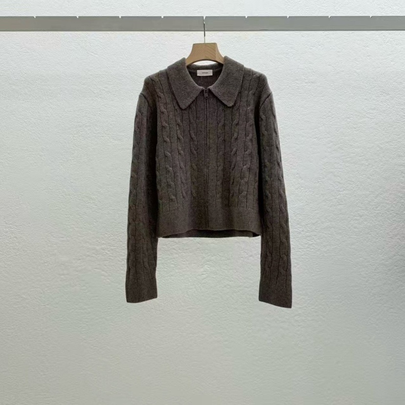 STATEMENT韓國直郵㊣女士新品職業25秋冬推薦人氣熱賣針織衫STATEMENT針織衫圖色1棕色