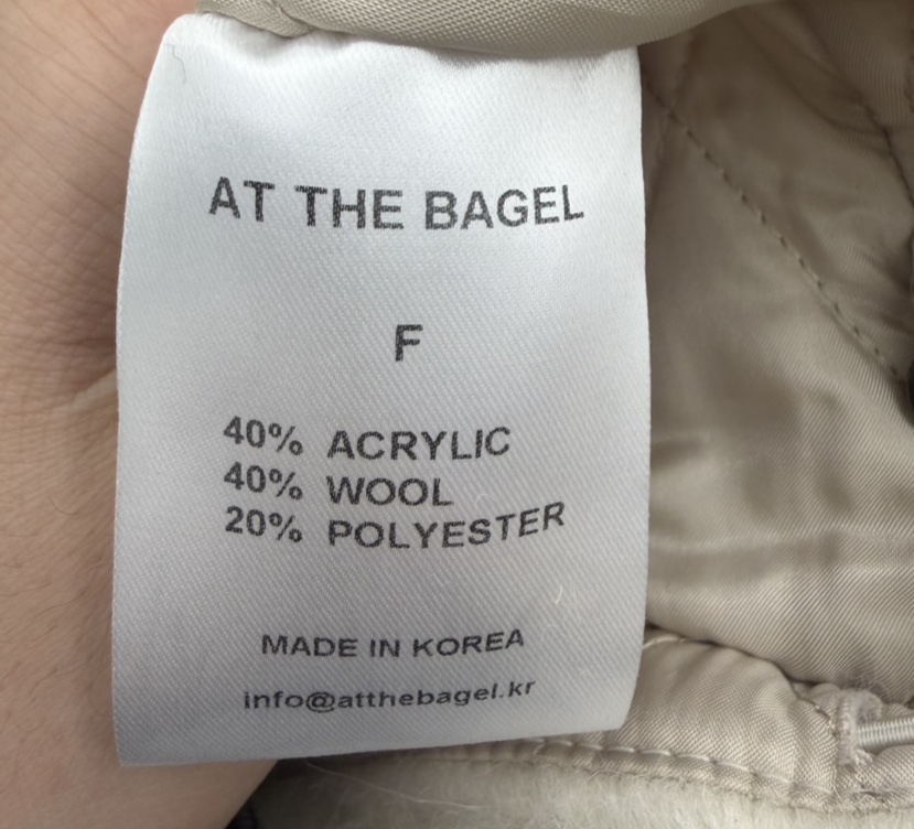 AT THE BAGEL韓國代購㊣女士新款推薦人氣時尚熱賣短款大衣AT THE BAGEL短款大衣