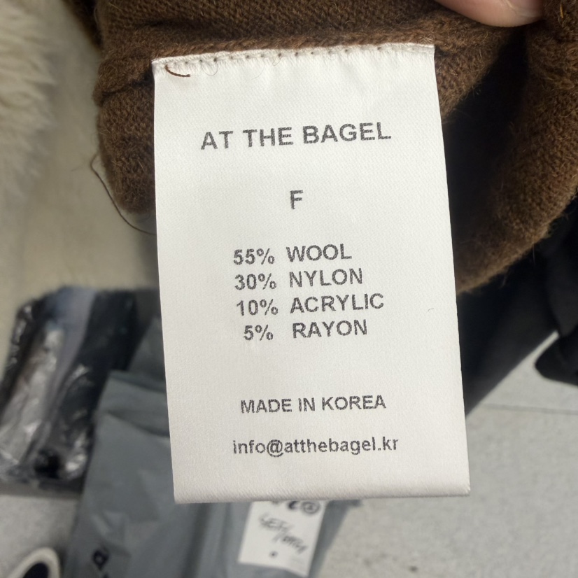 AT THE BAGEL韓國代購㊣女裝新品休閑時尚人氣25秋冬針織衫AT THE BAGEL針織衫