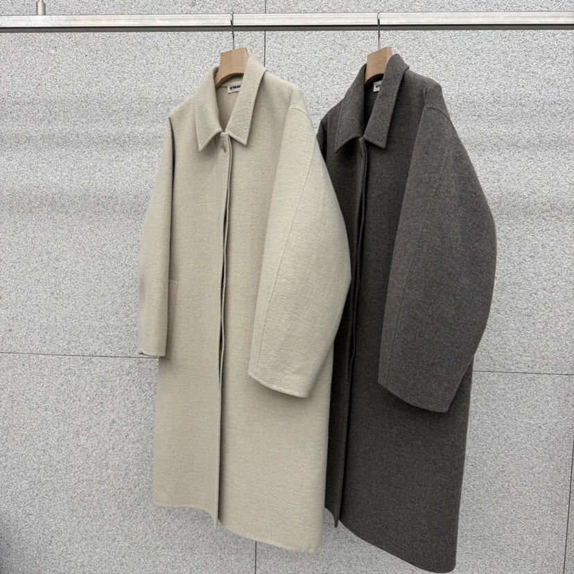 AT THE BAGEL東大門㊣直郵女裝新款人氣推薦25秋冬中長款大衣AT THE BAGEL中長款大衣