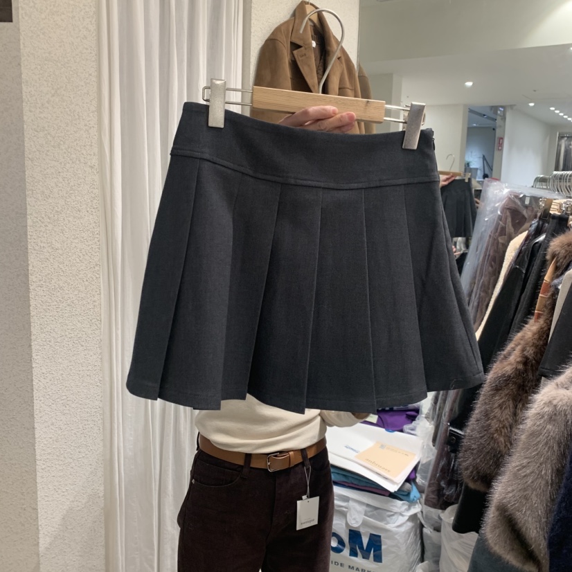 SSEMIENNE東大門㊣代購女士新品推薦熱賣人氣職業25秋冬短裙褶皺SSENIQUE短裙