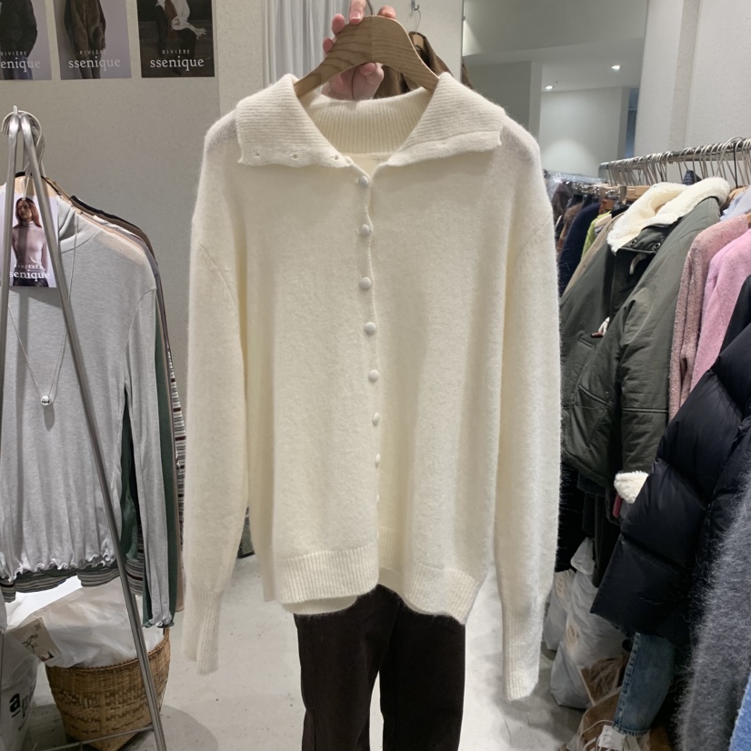 SSEMIENNE東大門㊣直郵女士新品熱賣25秋冬休閑時尚針織衫開衫SSENIQUE針織衫圖色2